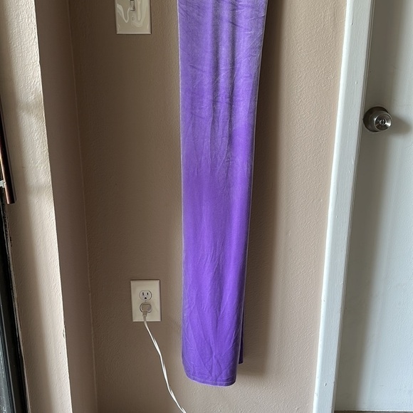 URBAN OUTFITTERS Purple Y2K Velvet Cris Cross Back Maxi Dress - Picture 6 of 10